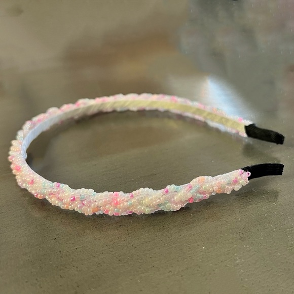 1/$5 or 3/$5 NWOT Pink Purple Pastel Adddorned Braid Weave Bead Headband 1/2" - Picture 5 of 6